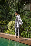 Shehrnaz - Noor - SHK-1432 - Black / White - Crepe Georgette - 2 Piece