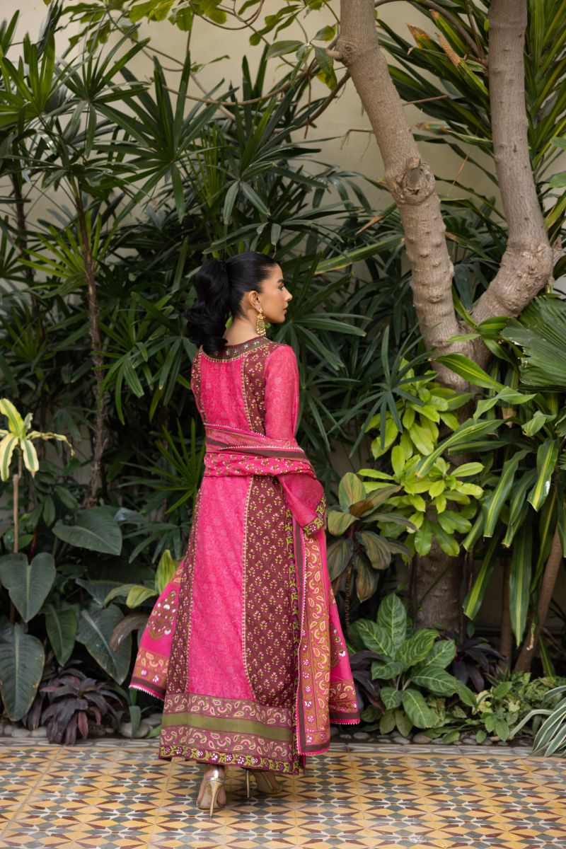 Shehrnaz - Zareenah - SHK-1435 - Fuchsia - Cotton Silk - 3 Piece