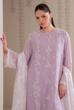 Cross Stitch - IRIS LAVENDER - Chiffon - 4 Piece - Unstitched