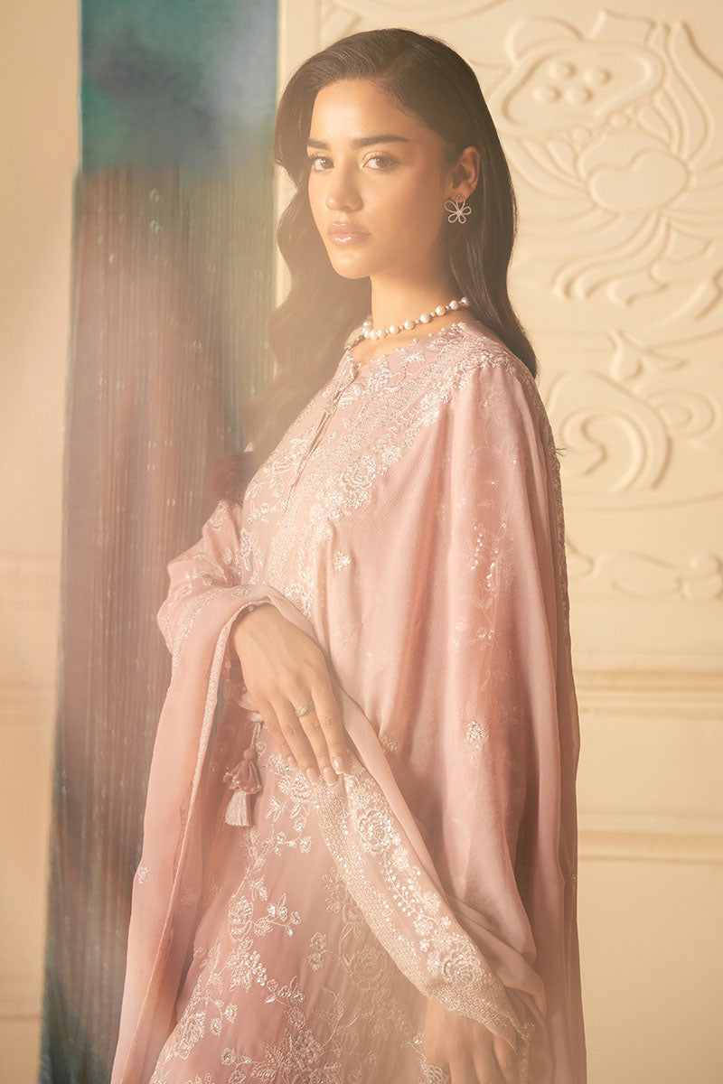 Cross Stitch - ROSY MIST - Chiffon - 4 Piece - Unstitch