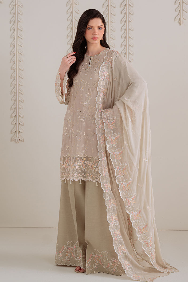 Cross Stitch - MEADOW MIST - Chiffon - 3 Piece - Unstitched
