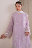 Cross Stitch - IRIS LAVENDER - Chiffon - 4 Piece - Unstitched