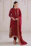 Cross Stitch - VERMILION BERRY - Chiffon - 4 Piece - Unstitched