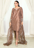 Allure By Ih - Zelda Raw Silk Suit For Women - Brown - 3 Piece
