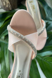 MILLI SHOES -  Pearl Embellished Sandals - Heels - Peach - 1511