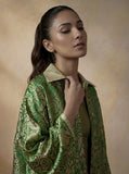 Maheen Khan - Pure Silk Ruhe Jacket For Women - Biege - 1 Piece