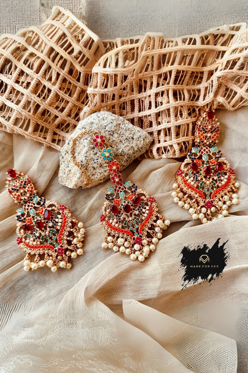 Made for Her - Zauq-e-Rang Earring Tikka - KAT1002