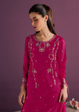 Allure By Ih - Orbit Tussel Silk Suit For Women - Hot Pink - 3 Piece