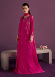 Allure By Ih - Orbit Tussel Silk Suit For Women - Hot Pink - 3 Piece