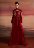 Allure By Ih - Endless Tussel Silk Suit For Women - Red - 3 Piece