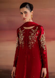 Allure By Ih - Endless Tussel Silk Suit For Women - Red - 3 Piece