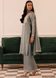 Allure By Ih - Wild Cloud Thai Silk Suit For Women - Ash Grey - 3 Piece