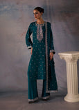 Allure By Ih - Pine Thai Silk Suit For Women - Teal - 3 Piece