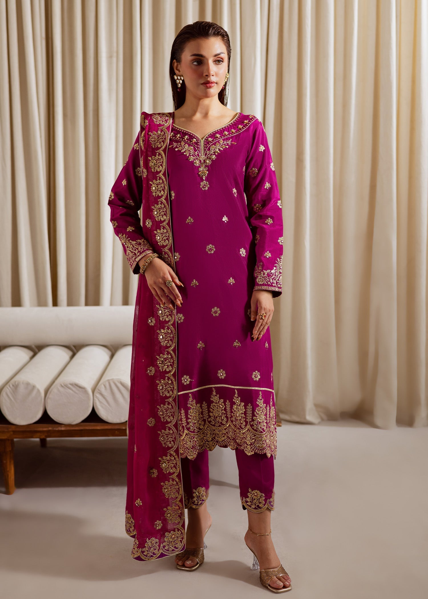Allure by Ih - PEETAL - Fuschia Pink - 3 Piece