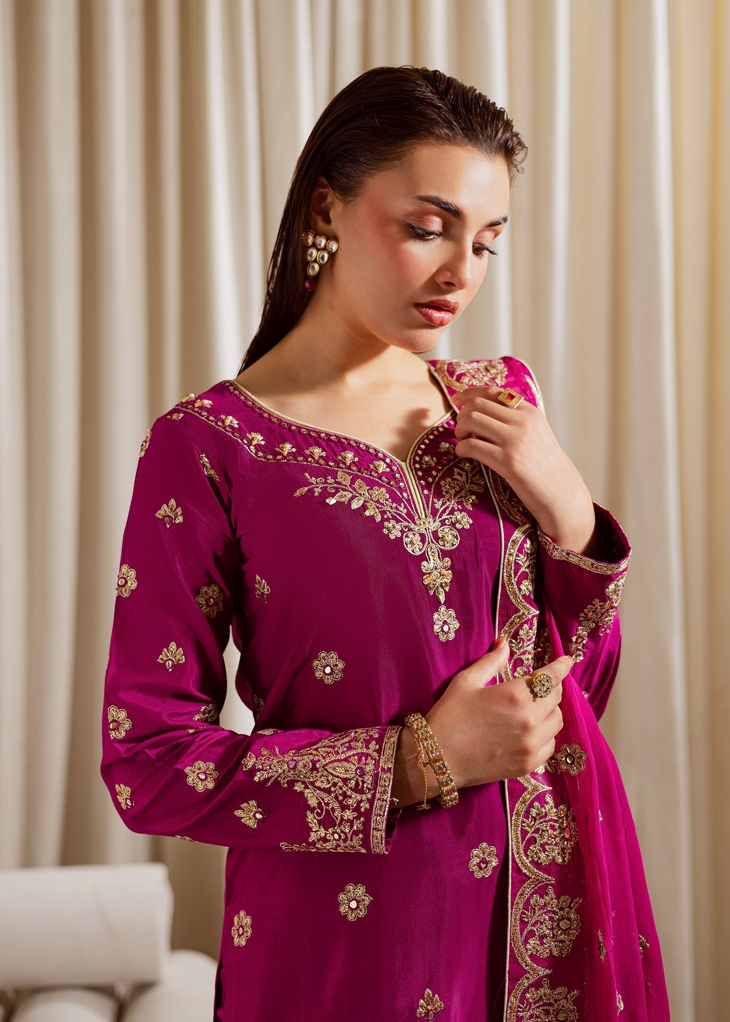 Allure by Ih - PEETAL - Fuschia Pink - 3 Piece