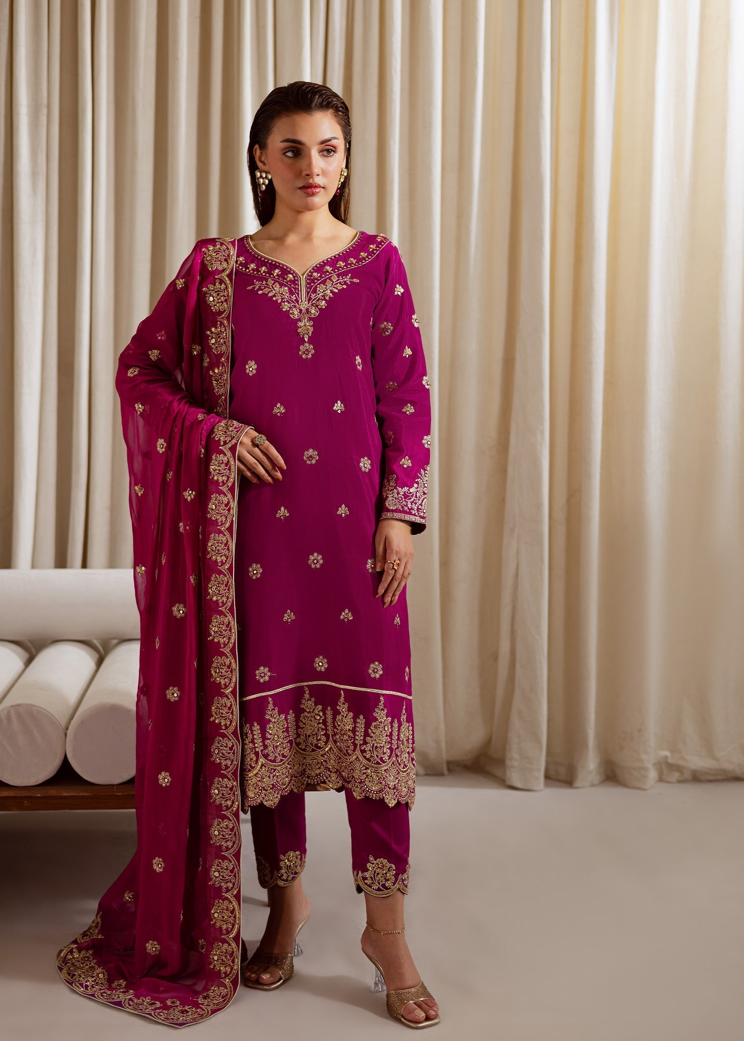 Allure by Ih - PEETAL - Fuschia Pink - 3 Piece