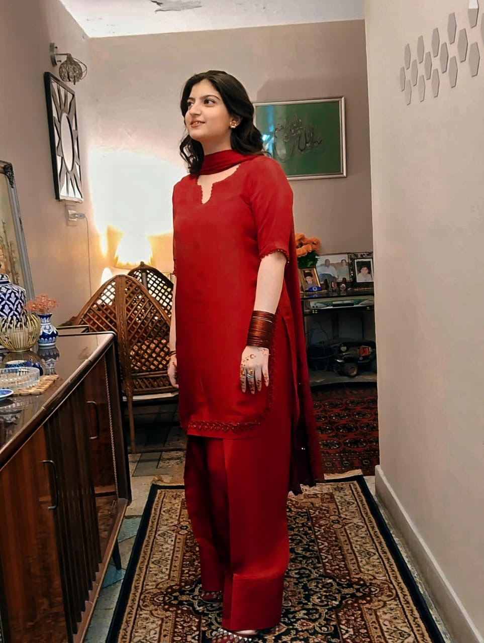 Syah - Laal Bahaar - Tussel Silk - Deep Red - 3 Piece