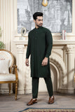 Shahjahan - Bottle Green Kurta Trouser For Men