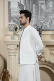 Shahjahan - Boski Offwhite Kurta Shalwar with Waistcoat For Men