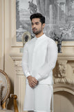 Shahjahan Offwhite Soft Cotton Kurta Shalwar with waistcoat 3 Piece Suit