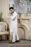 Shahjahan - Boski Cream Kurta Trouser For Men