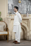 Shahjahan - Boski Cream Kurta Shalwar with waistcoat For Men