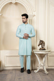 Shahjahan Aquamarine Kurta Trouser 2 Piece Suit