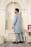 Shahjahan Ash Grey Kurta Trouser 2 Piece Suit