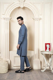 Shahjahan Zarqash Kurta Trouser 2 Piece Suit Slate Grey