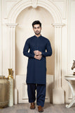 Shahjahan Navy Blue Soft Cotton Kurta Shalwar 2 Piece Suit