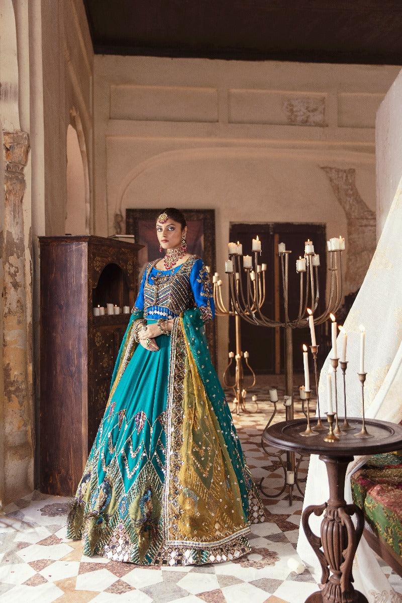 Maria Osama Khan - Riwayat - 008 - Gold - Lehenga - Choli - Studio by TCS