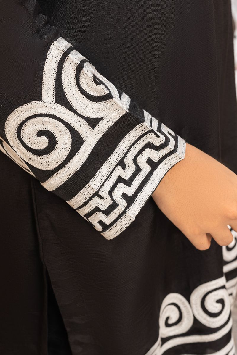 Anayra Amal - Simt - Black - Dull Silk - 2 Piece