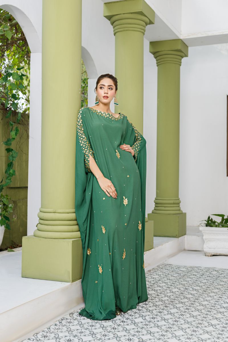Anayra Amal - Kashish - Bottle Green - Grip Georgette - 2 Piece