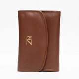 Zahraas Compact Leather Wallet Brown