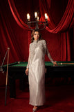 Musferah Saad Stellaria Kaftan Silver 1 Piece