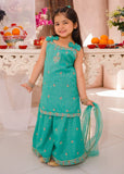 Modest - Cotton Lawn Embroidered Sharara For Girl - 3 Piece