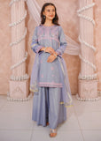 Modest - Cotton Lawn Embroidered Sharara For Girl - 3 Piece