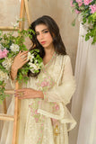Alishba Kashif - Mehrunisa Cotton, Silk Pishwas For Women - Floral - 3 Piece