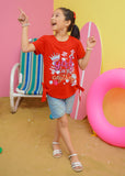 Modest - Power Graphic Tee - Red - Jersey - 1 Piece