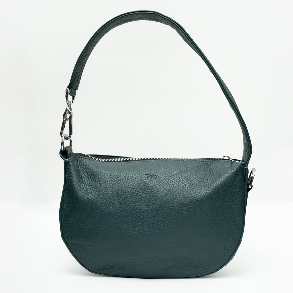 Zahraas Leather Hobo Shoulder Bag dark Teal