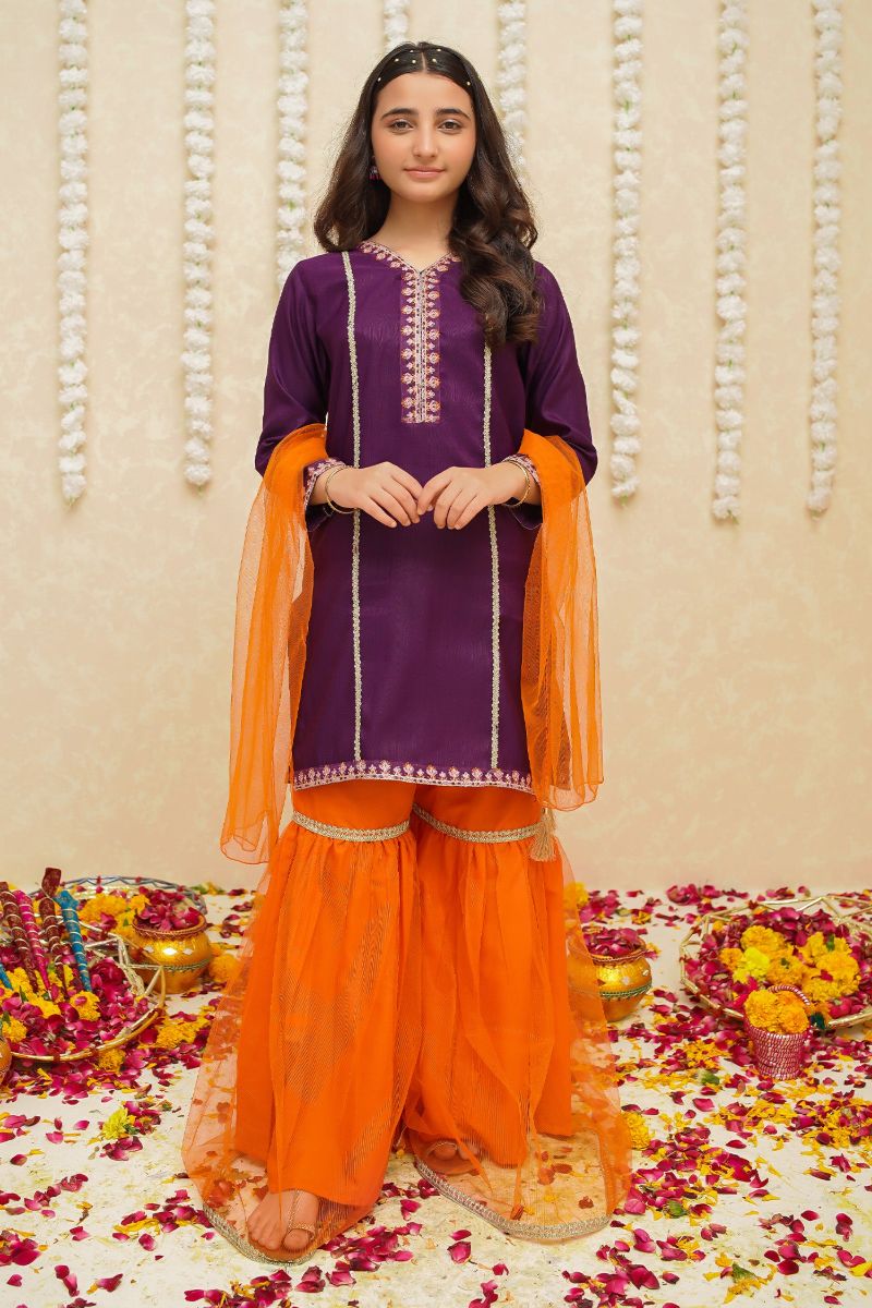 Modest - Rawsilk Purple Suit | 8965 - Rawsilk - Purple - 3 Piece