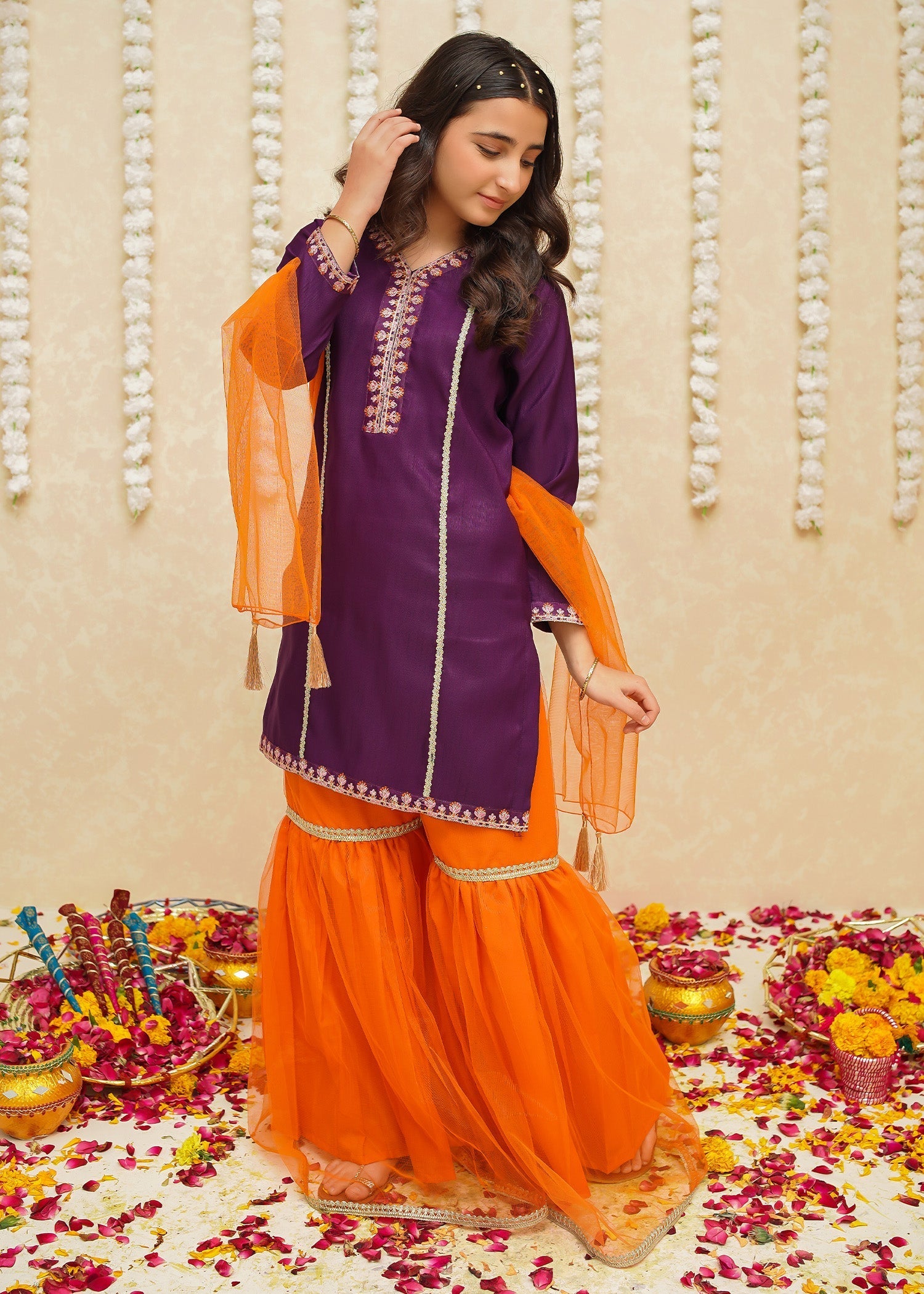 Modest - Rawsilk Purple Suit | 8965 - Rawsilk - Purple - 3 Piece