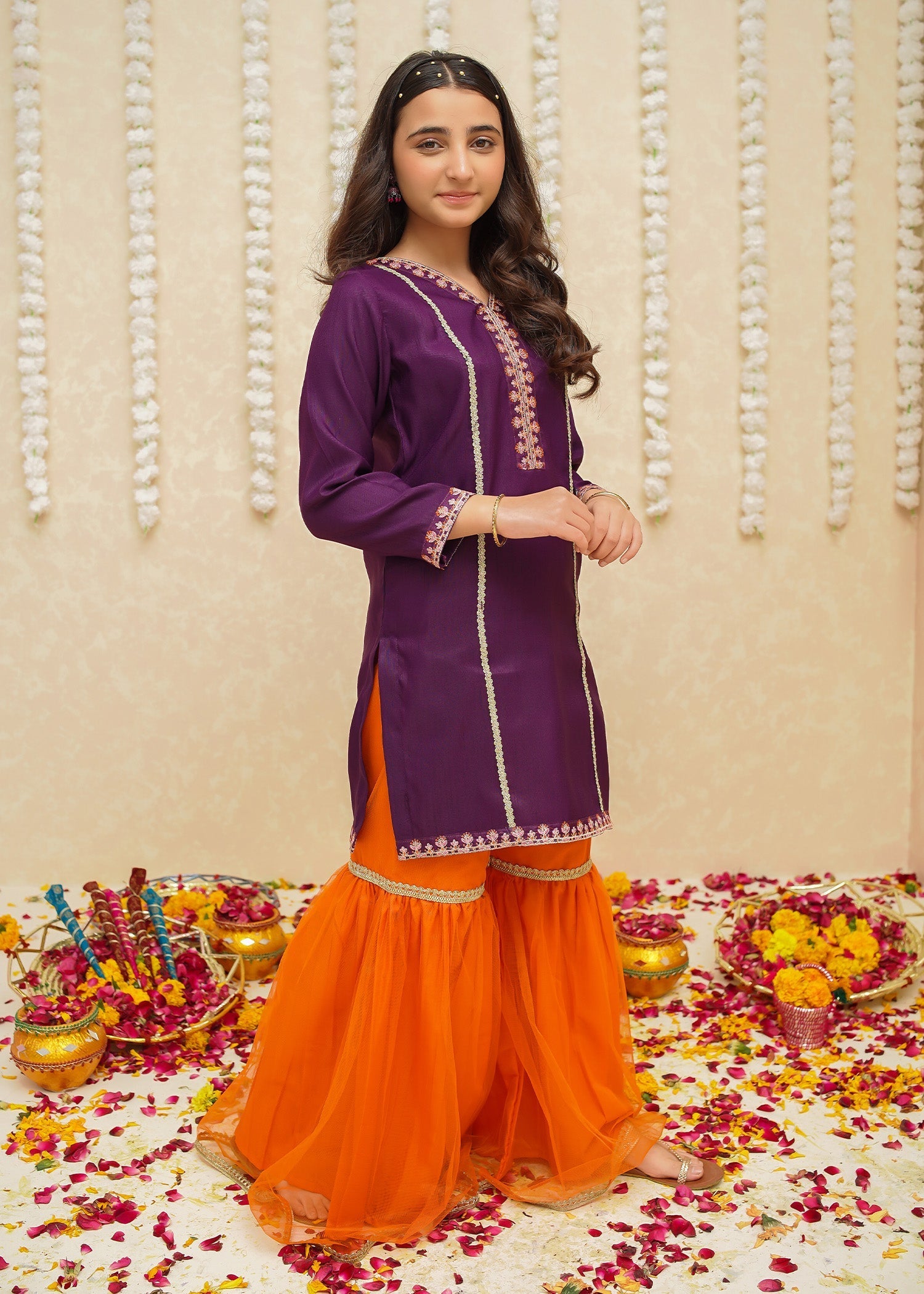 Modest - Rawsilk Purple Suit | 8965 - Rawsilk - Purple - 3 Piece