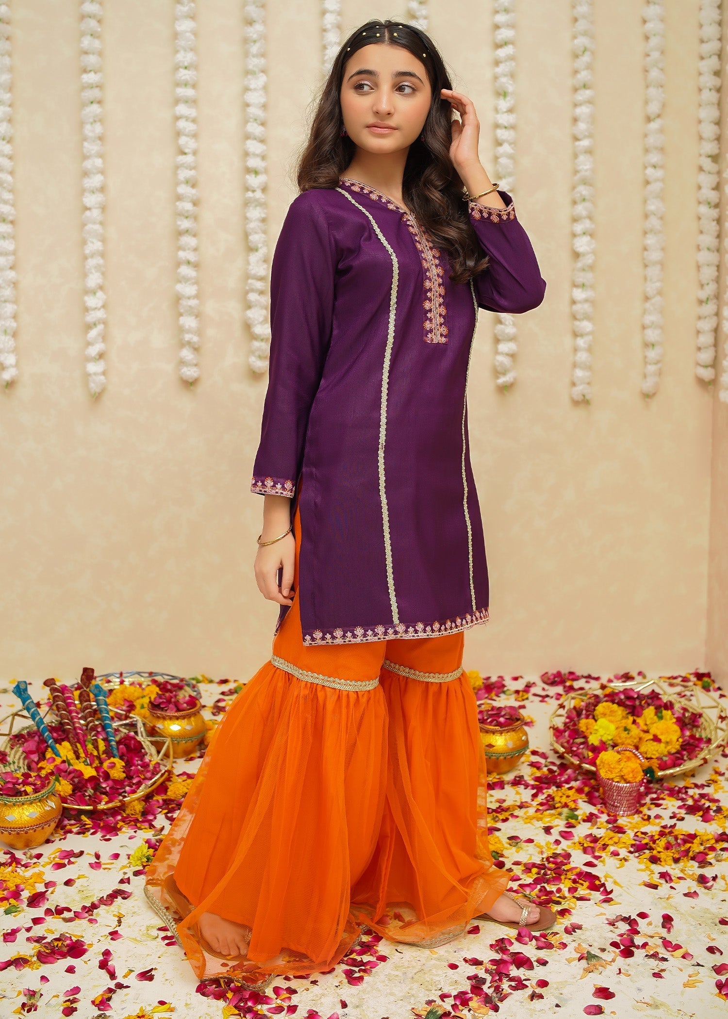 Modest - Rawsilk Purple Suit | 8965 - Rawsilk - Purple - 3 Piece