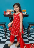 Modest - Gulabo - Net - Red - 3 Piece