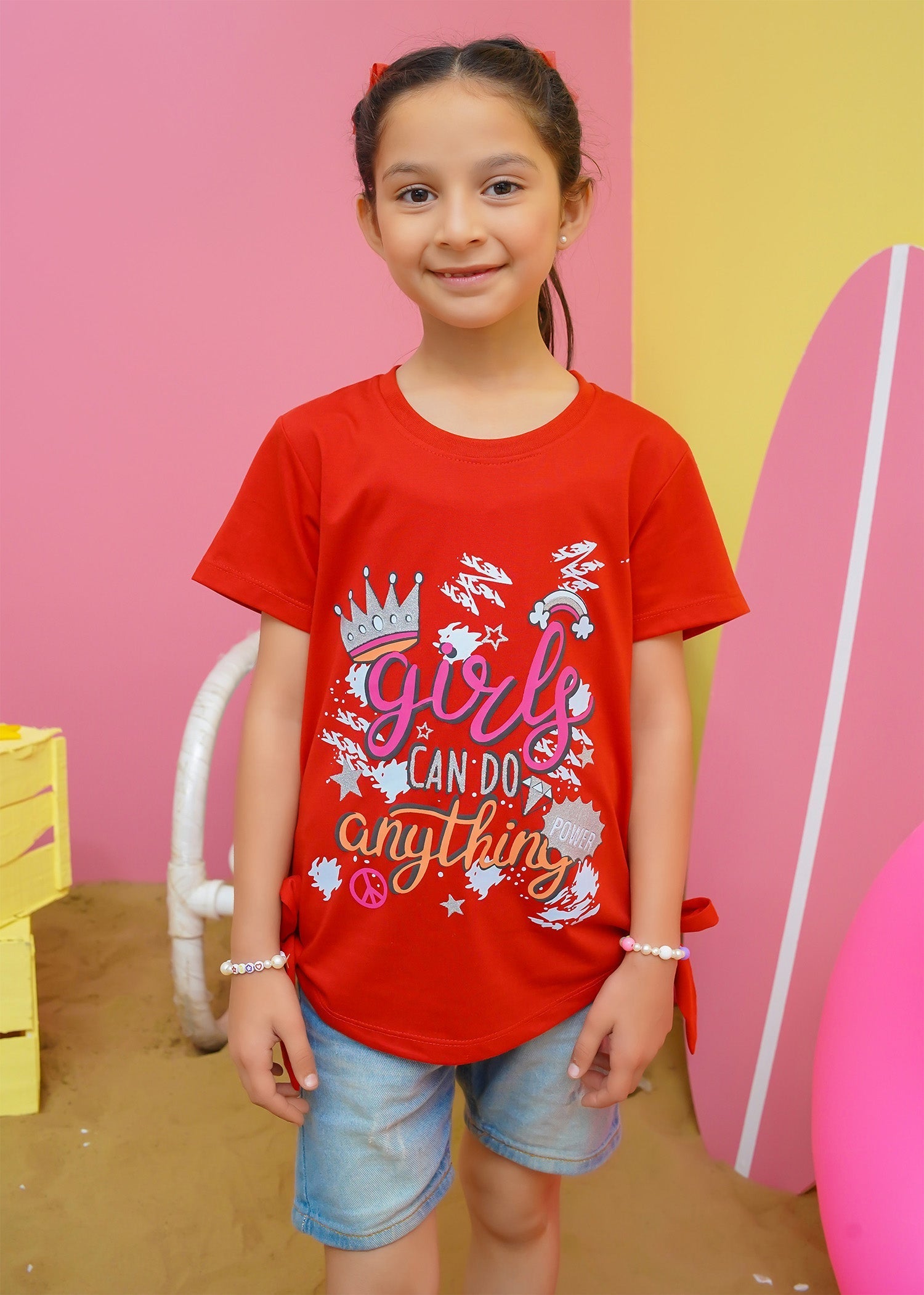 Modest - Power Graphic Tee - Red - Jersey - 1 Piece