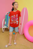 Modest - Power Graphic Tee - Red - Jersey - 1 Piece