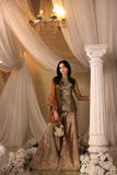 Musferah Saad Avant Garde Jacket Olive Gilded 2 Piece