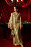 Musferah Saad Imperia Kaftan Olive Gold 1 Piece