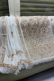 Designs By Amina - Handwork Beautiful Mukesh work - Bamber Chiffon - 2 Piece - Unstitch - 05